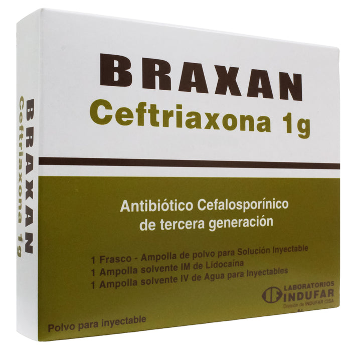 Braxan Ceftriaxona 1G X Ampolla