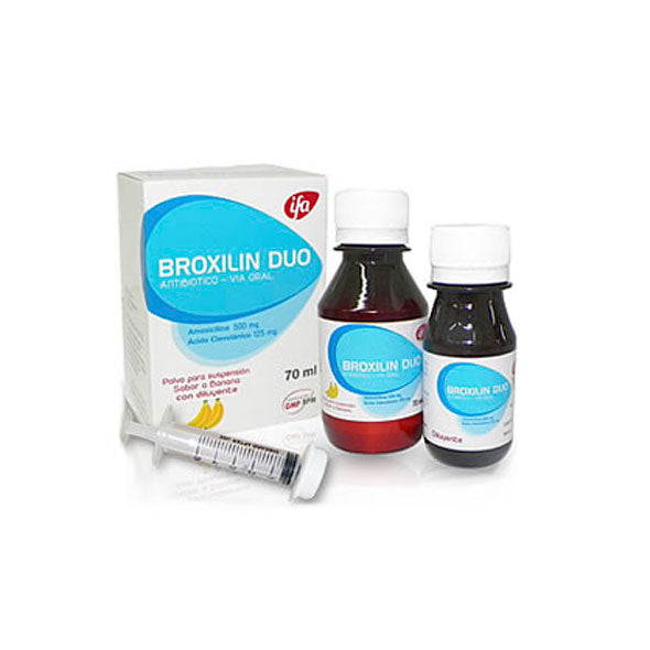 Broxilin Duo 500 125Mg X 70Ml Amoxic Ac Lavulanico