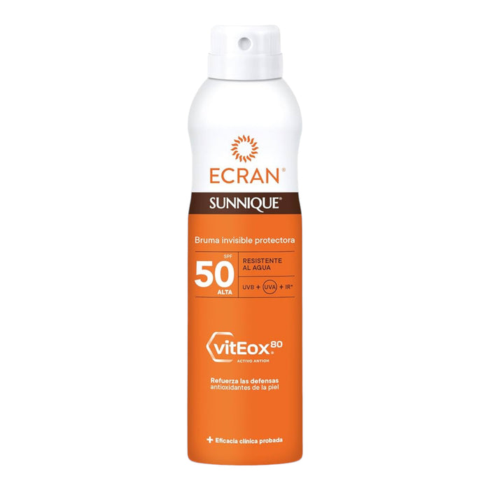 Bruma Protectora Ecran Sunnique Aerosol Spf50 X 250Ml