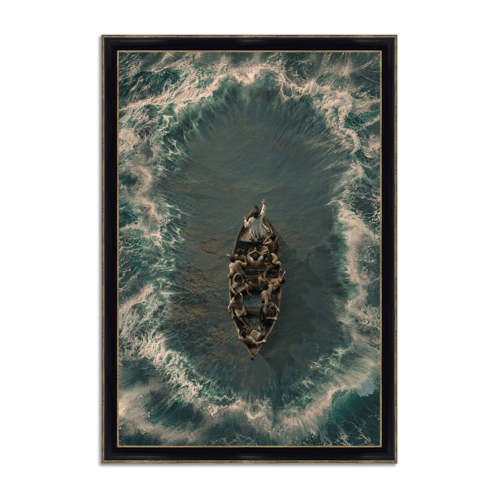 Framed Canvas / 12X8 / Black Gold Classic