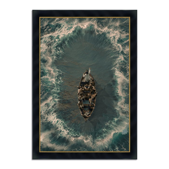 Framed Canvas / 12X8 / Concerto Black Gold