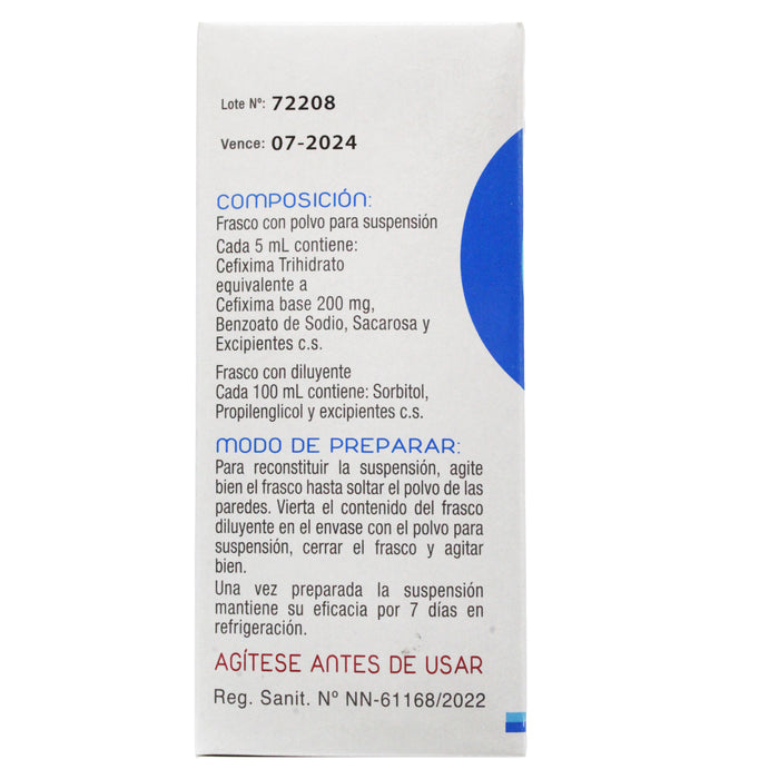 Cefabiotic 200Mg 5Ml Susp X 50Ml Cefixima