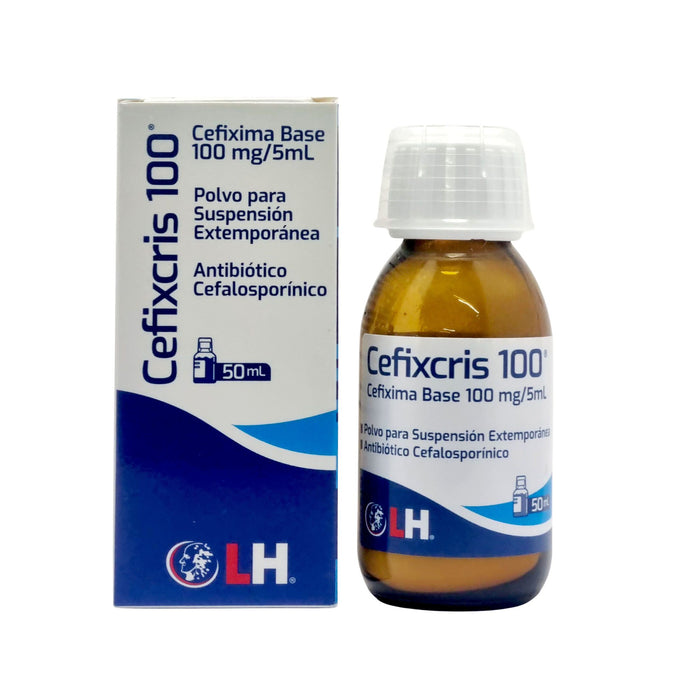 Cefixcris 100Mg/5Ml Cefixima Suspensión X 50Ml