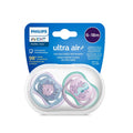 Chupete Avent Ultra Air 6-18M Niña Scf085/61 X 2 Unidades