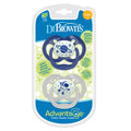 Chupete Fluorescente Dr Browns 6-18M Azul X 2 Piezas