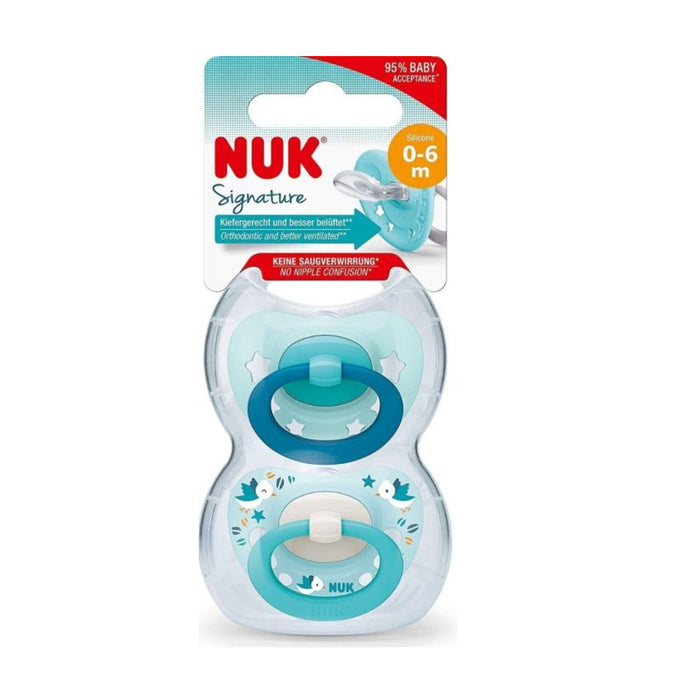 Chupete Signature Nuk Celeste 0-6M X 2 Unidades