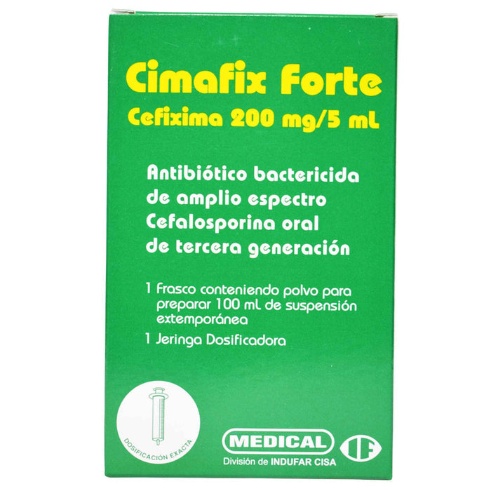 Cimafix Forte 200Mg/5Ml Cefixima Suspensión X 100Ml