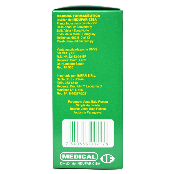 Cimafix Forte 200Mg/5Ml Cefixima Suspensión X 100Ml