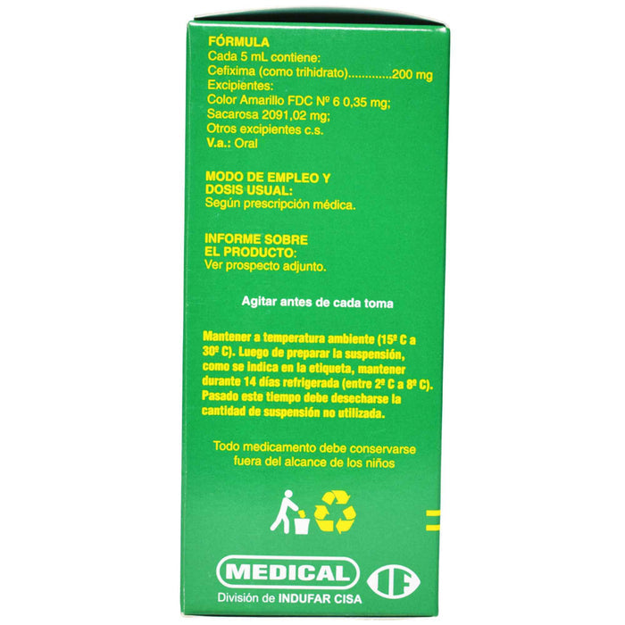 Cimafix Forte 200Mg/5Ml Cefixima Suspensión X 100Ml