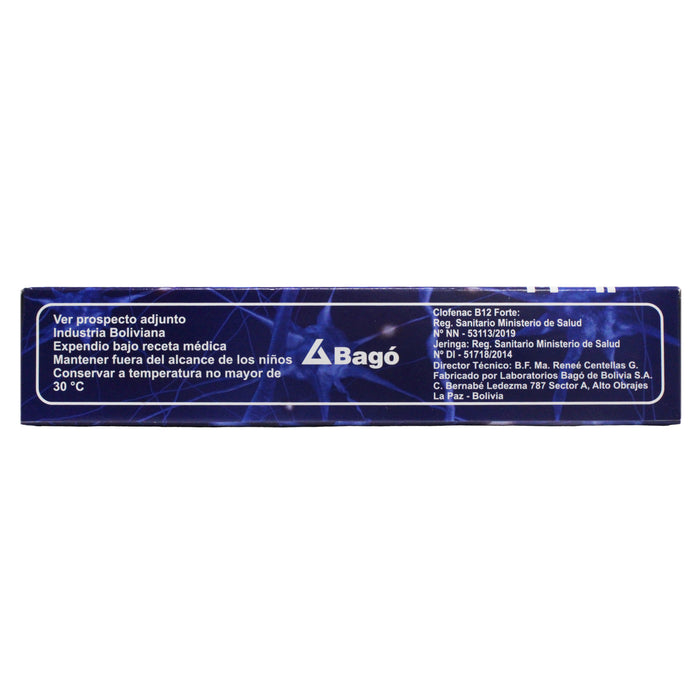 Clofenac B12 Forte Con Vitamina B12 Y Diclofenaco Sodico X Ampolla