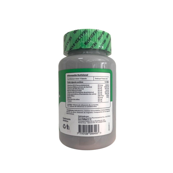 Cobaneurin Vitaminas B1 B6 B12 Frasco X 60 Cápsulas