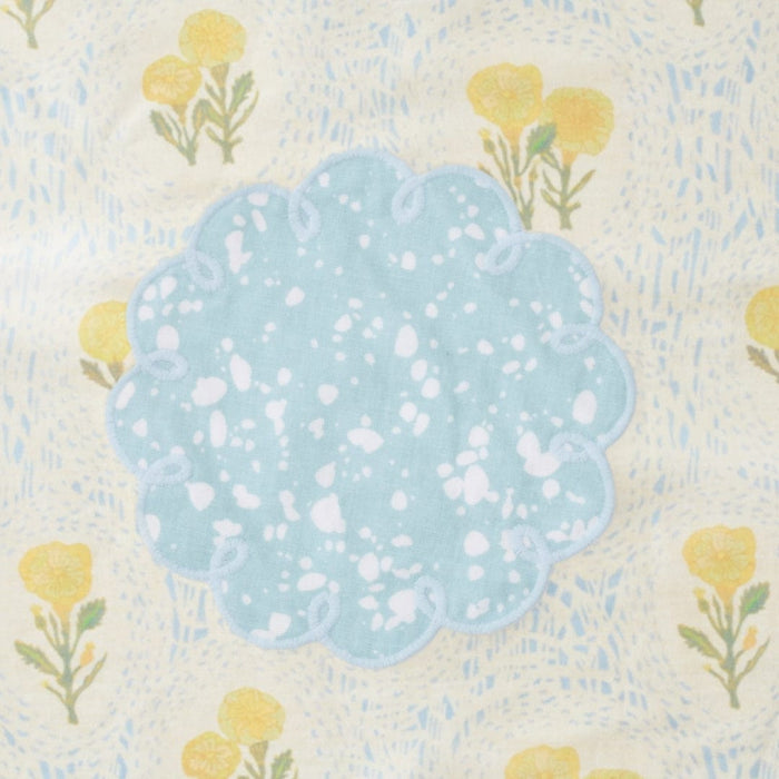 Blue Speckle / No Embroidery