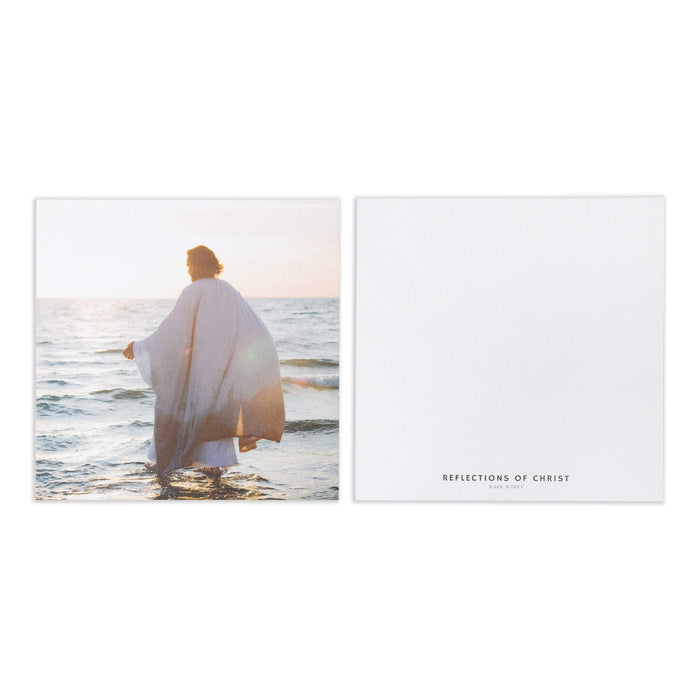 Jesus Christ collector postcard gift box. Modern Christian art photo print in premium packaging by Reflections of Christ.
