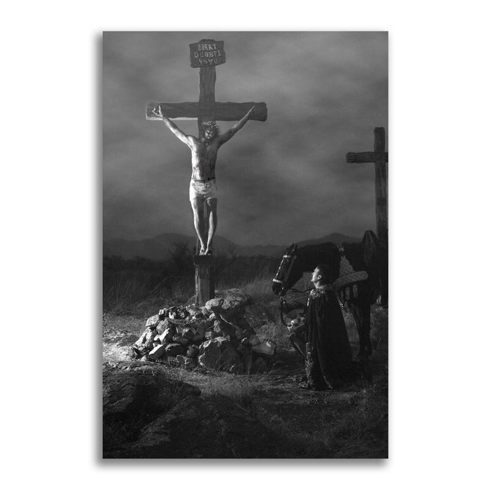 Modern Christian wall art. 'Confession' Savior Jesus on metal print by Reflections of Christ.