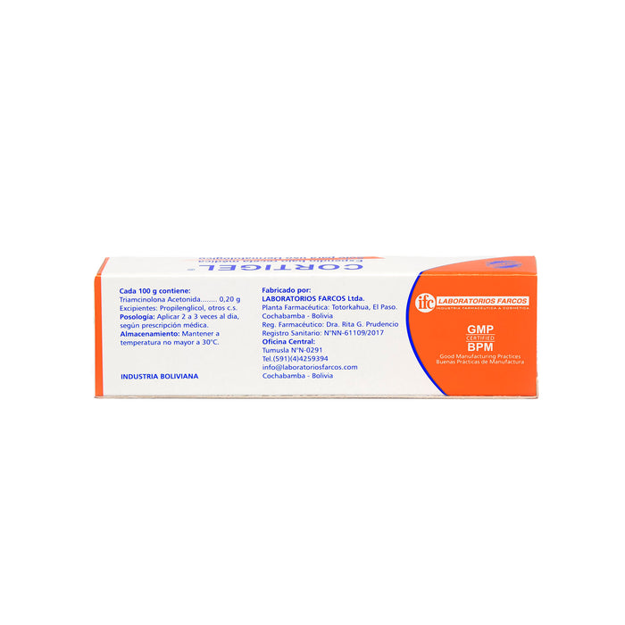 Cortigel Triamcinolona 0.002 Acetonida Gel Tópico X 15G