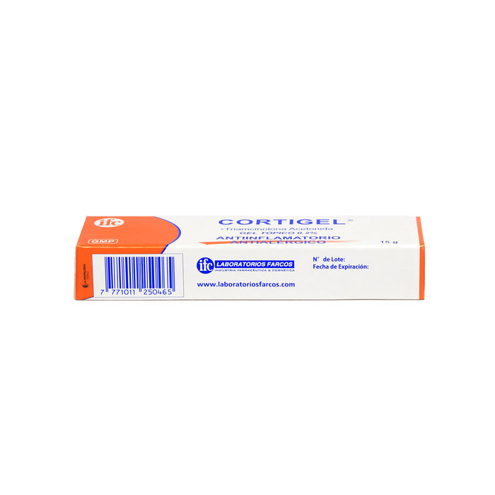 Cortigel Triamcinolona 0.002 Acetonida Gel Tópico X 15G