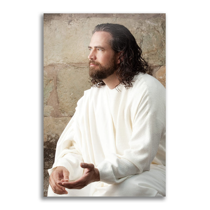 Jesus Christ 'Counselor' portrait. Modern realistic Christian art photo on metal by Reflections of Christ.