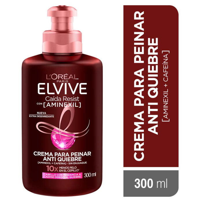 Crema Para Peinar Elvive Anti Caida - Cabello Quebradizo X 300Ml