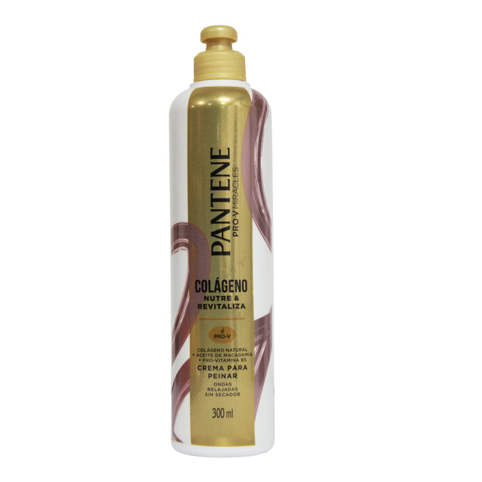 Envase de crema para peinar Pantene Pro-V Miracles Colágeno, 300ml.