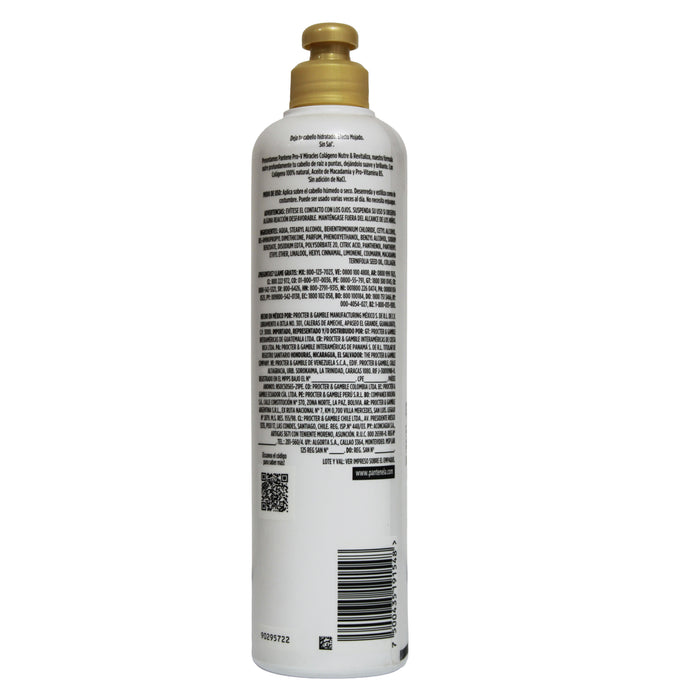 Crema Para Peinar Pantene Pro-V Miracles Colágeno X 300Ml