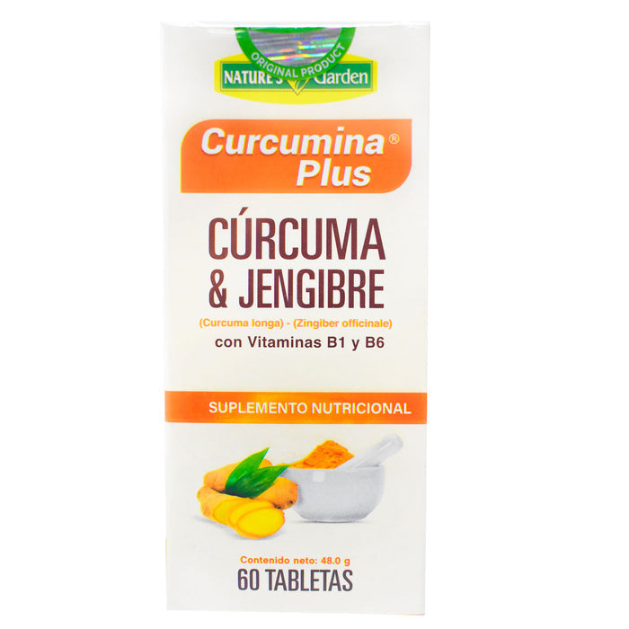 Curcumina Plus X 60 Tab C Vit B1 B6 Suplemento Nut