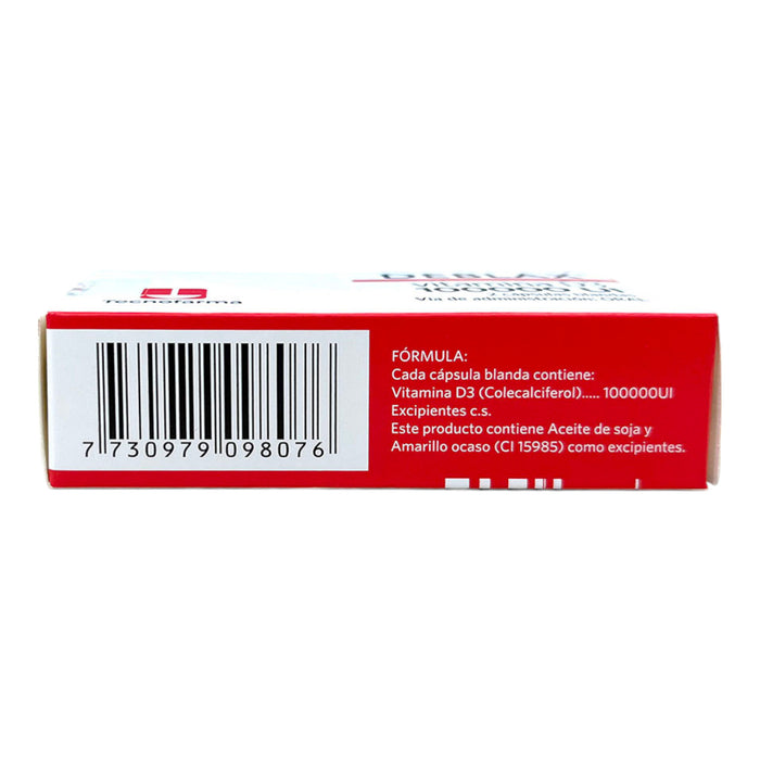 Deblax Vitamina D3 100000Ui X Caja/ 2 Capsulas Blandas