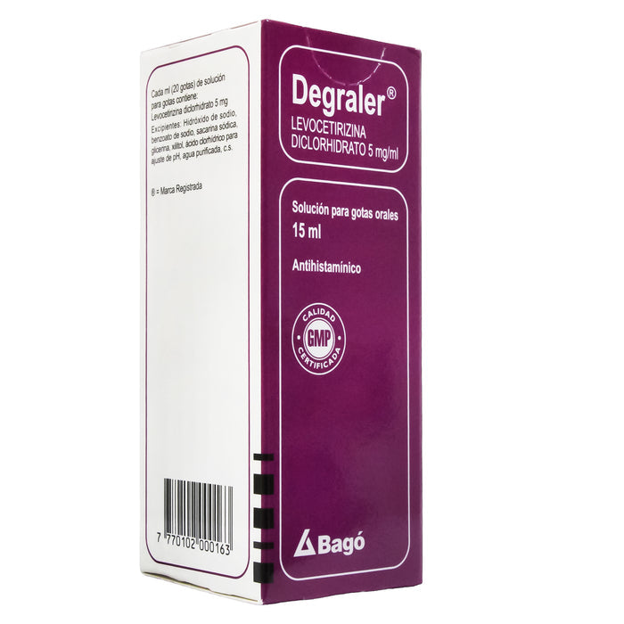 Degraler 5Mg Gotas X 15Ml Levocetirizina