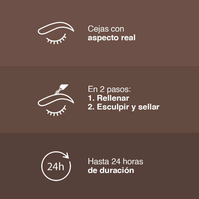 Delineador Maybelline Tatto Build A Brow 2 En 1 Tono 257 Medium Brow