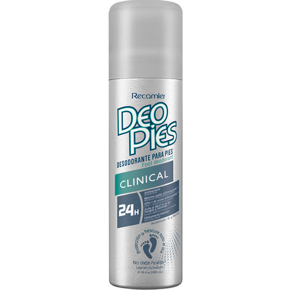 Lata de desodorante de pies Recamier Deo Pies Clinical.