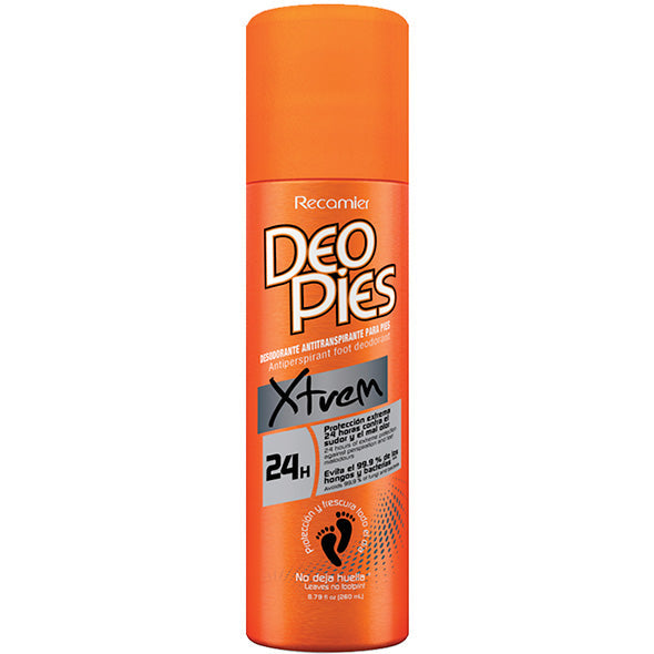 Lata desodorante de pies Recamier Deo Pies Xtreme, 260ml.