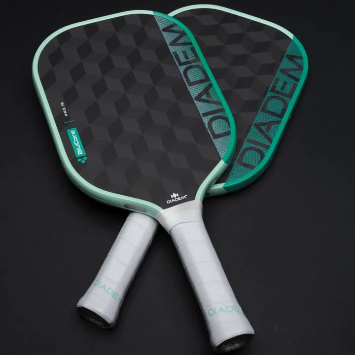 Diadem Edge BluCore Pro Seafoam Pickleball Paddle & Udrippin 3pack Overgrips