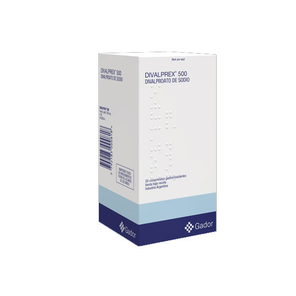 Divalprex 500Mg Frasco X 50 Comp Divalproato Sodio
