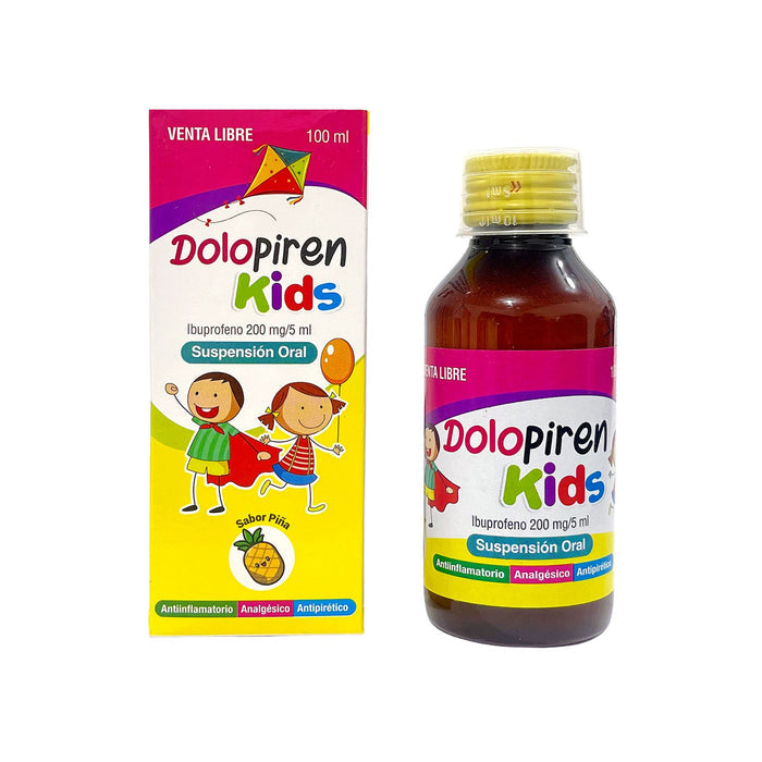 Dolopiren Kids Ibuprofeno 200Mg Suspensión X 100Ml