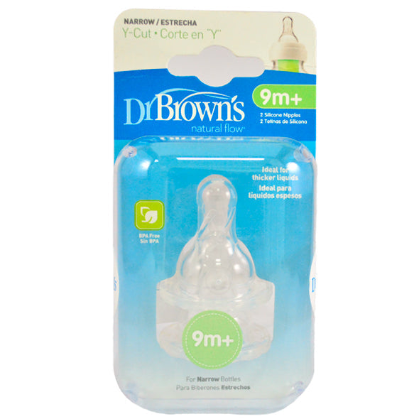 Dr Browns Tetina 9 Meses En Adelante Corte En Y Estrecha X 2 Unidades