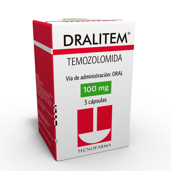 Dralitem Temozolomida 100Mg X 5 Capsulas