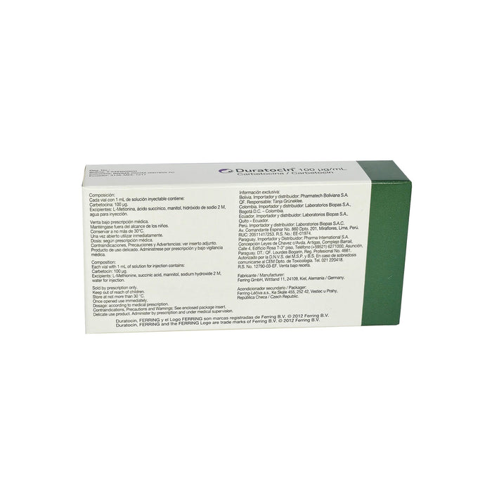 Duratocin Carbetocin 100Mcg X Ampolla