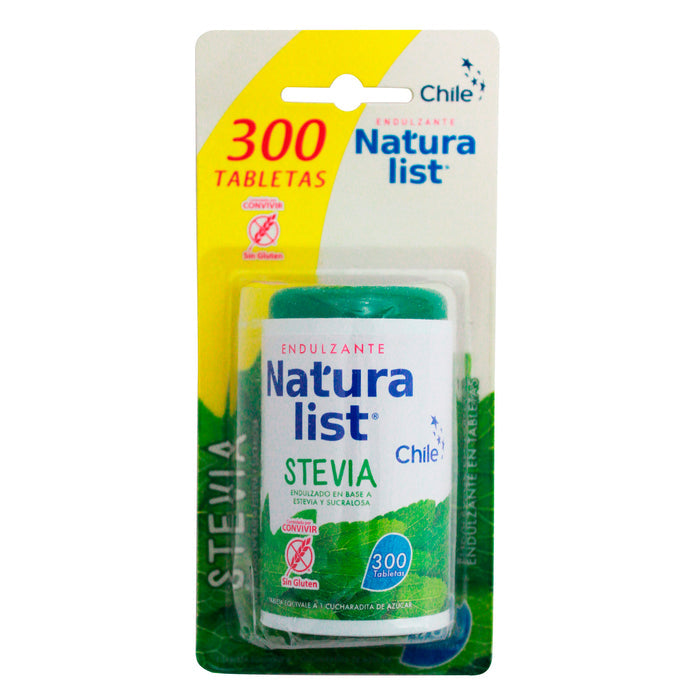 Caja de Edulcorante Naturalist con 300 tabletas.