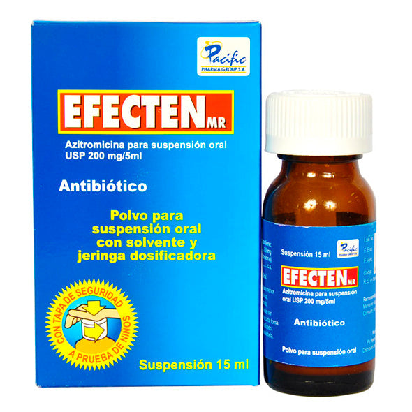 Efecten 200Mg 5Ml Susp X 15Ml Azitromicina