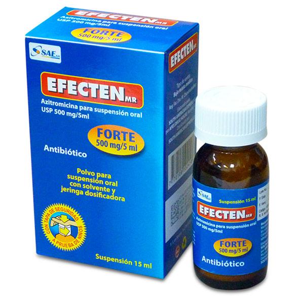 Efecten Forte 500Mg 5Ml Susp X 15Ml Azitromicina