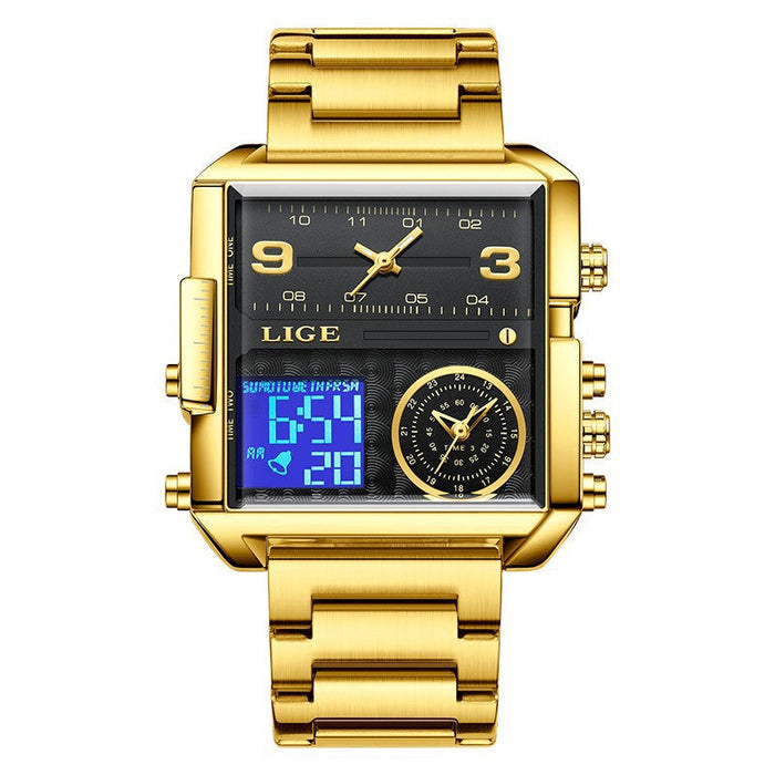 Steel Belt Gold Black