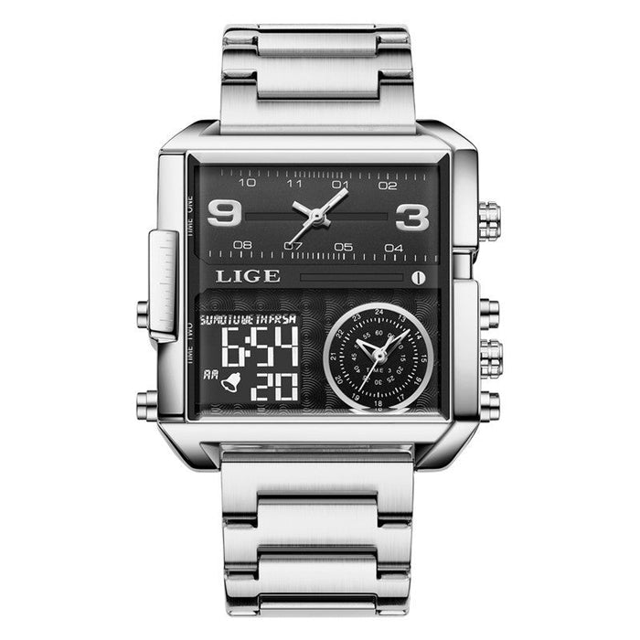 Steel Belt Silver Black