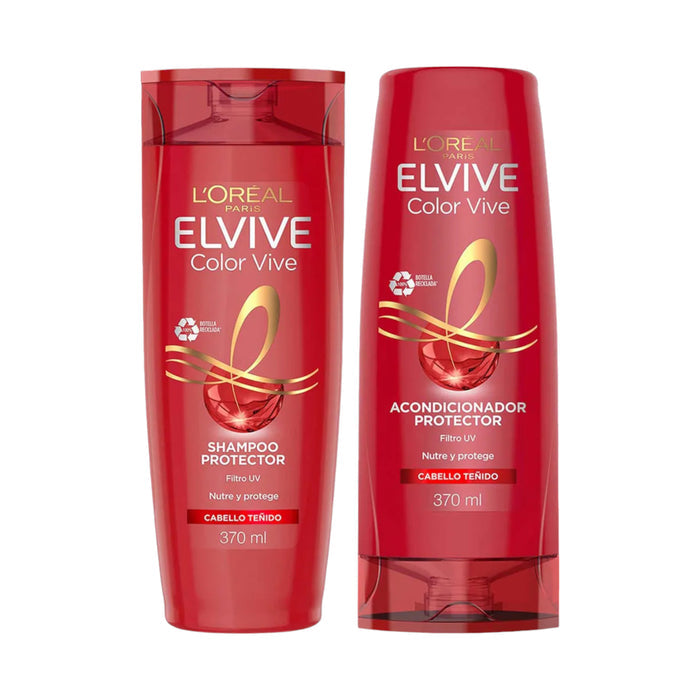 Elvive Pack Shampoo 370Ml+Acond 370Ml Color Vive