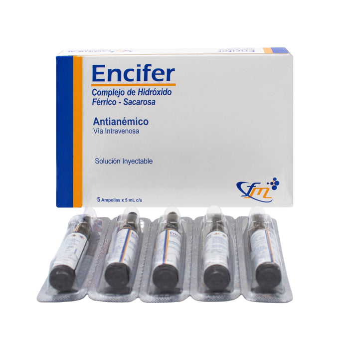 Encifer 100Mg Iv 5Ml Hierro X Ampolla