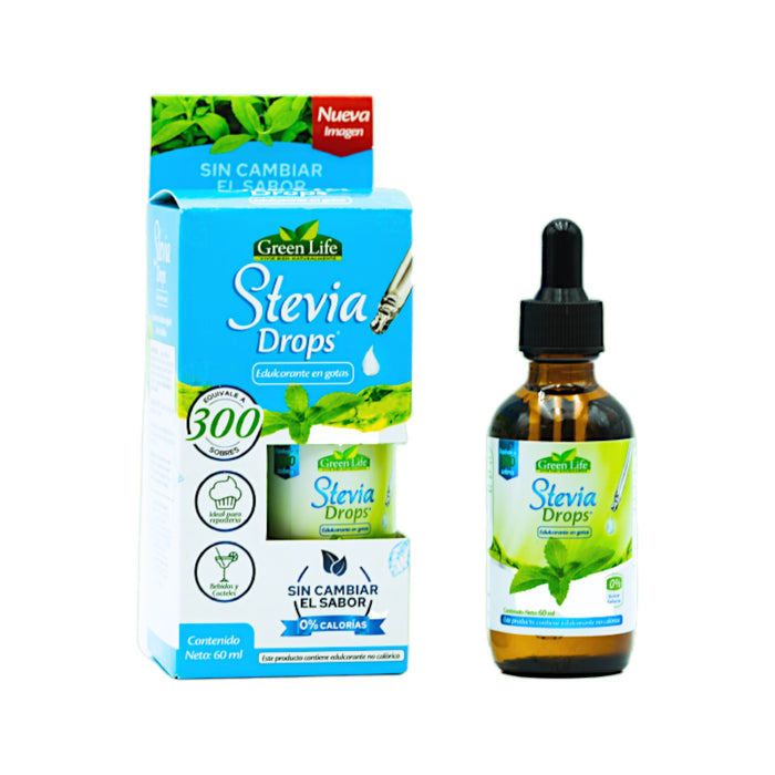 Endulzante En Gotas Green Life Gotas De Stevia X 60Ml
