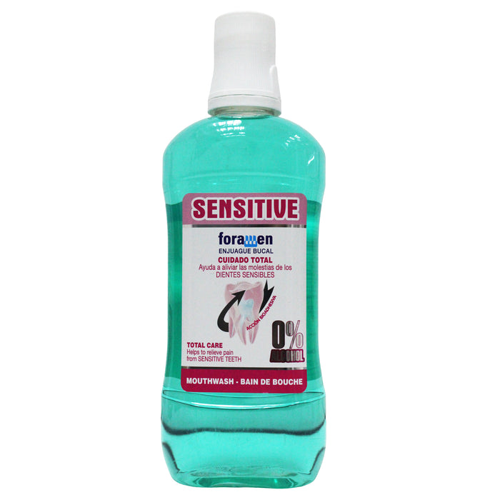Botella de enjuague bucal Foramen Sensibles, 500ml.