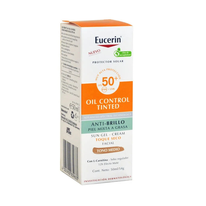 Eucerin Protector Solar Oil Control Fps50 Tono Medio X 50Ml