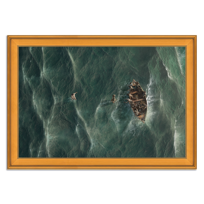 Framed Canvas / 12X8 / Plein Air Gold