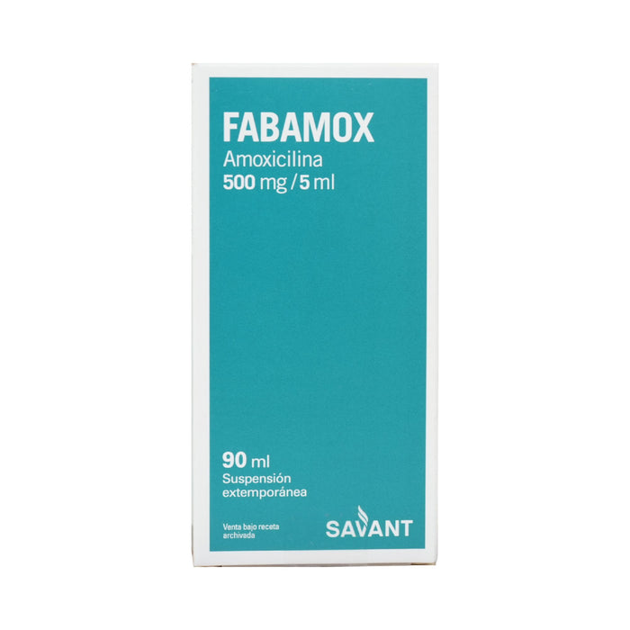 Fabamox Amoxicilina 500Mg/5Ml En Suspensión X 90Ml