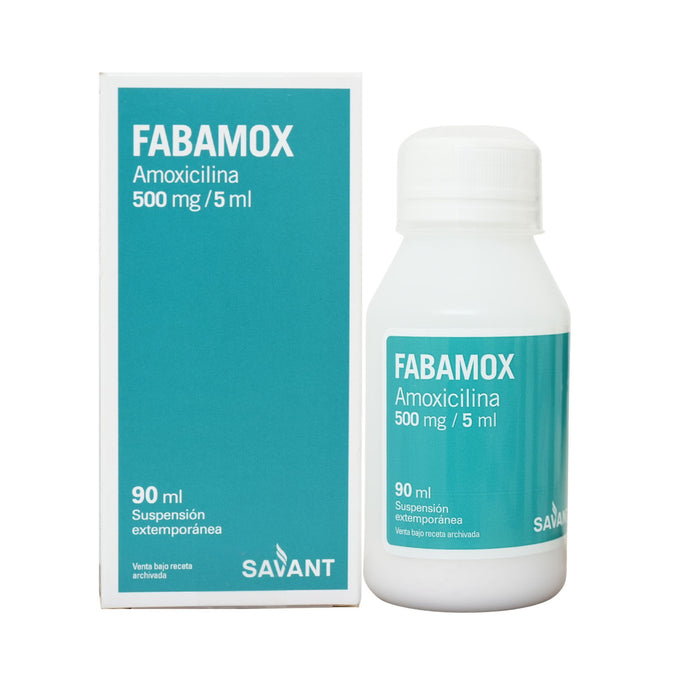 Fabamox Amoxicilina 500Mg/5Ml En Suspensión X 90Ml