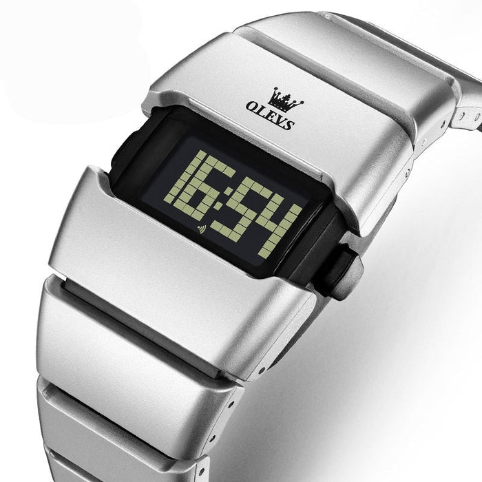 Fashionable Digital Display High-end Square-shaped Student Electronic Watch
